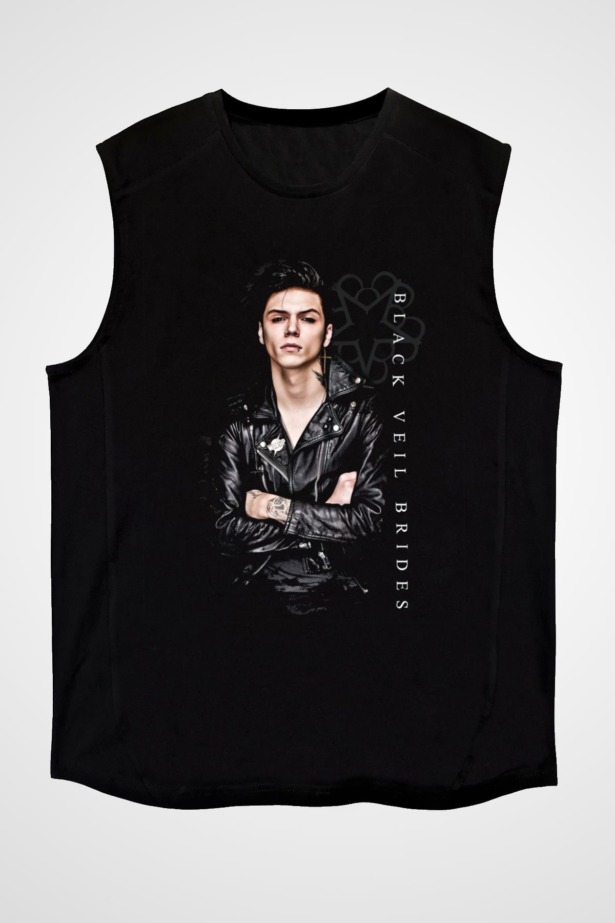 Black Veil Brides Siyah Unisex Kolsuz Tişört