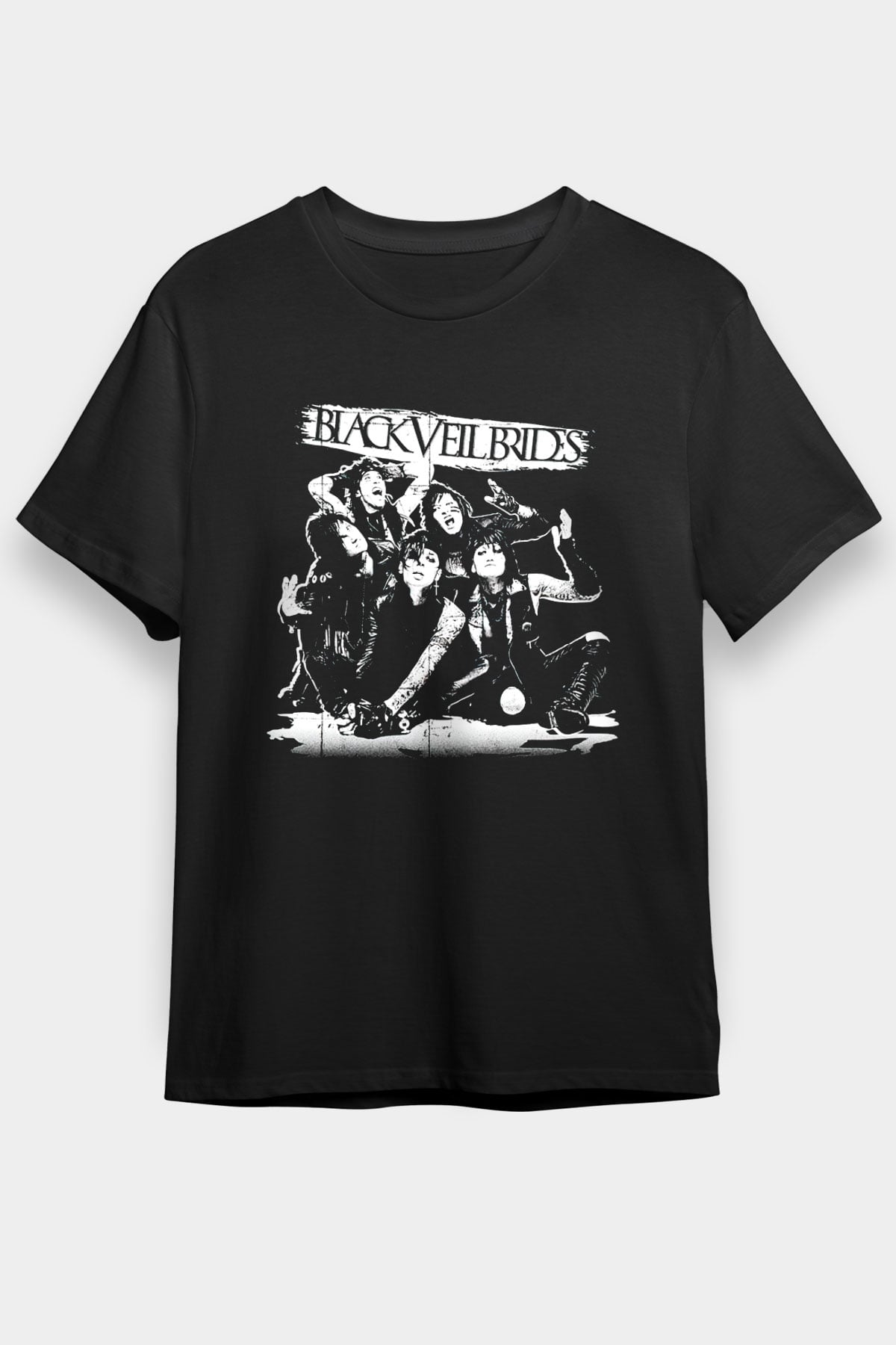 Black Veil Brides Siyah Unisex Tişört T-Shirt - TişörtFabrikası