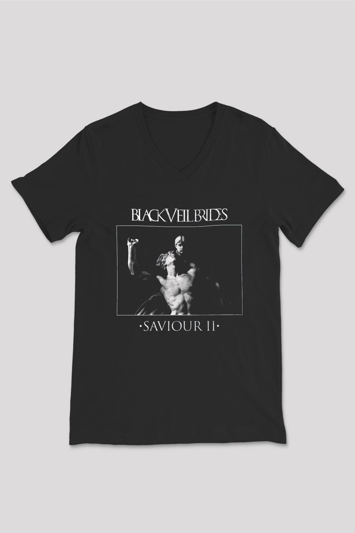 Black Veil Brides Siyah Unisex V Yaka Tişört