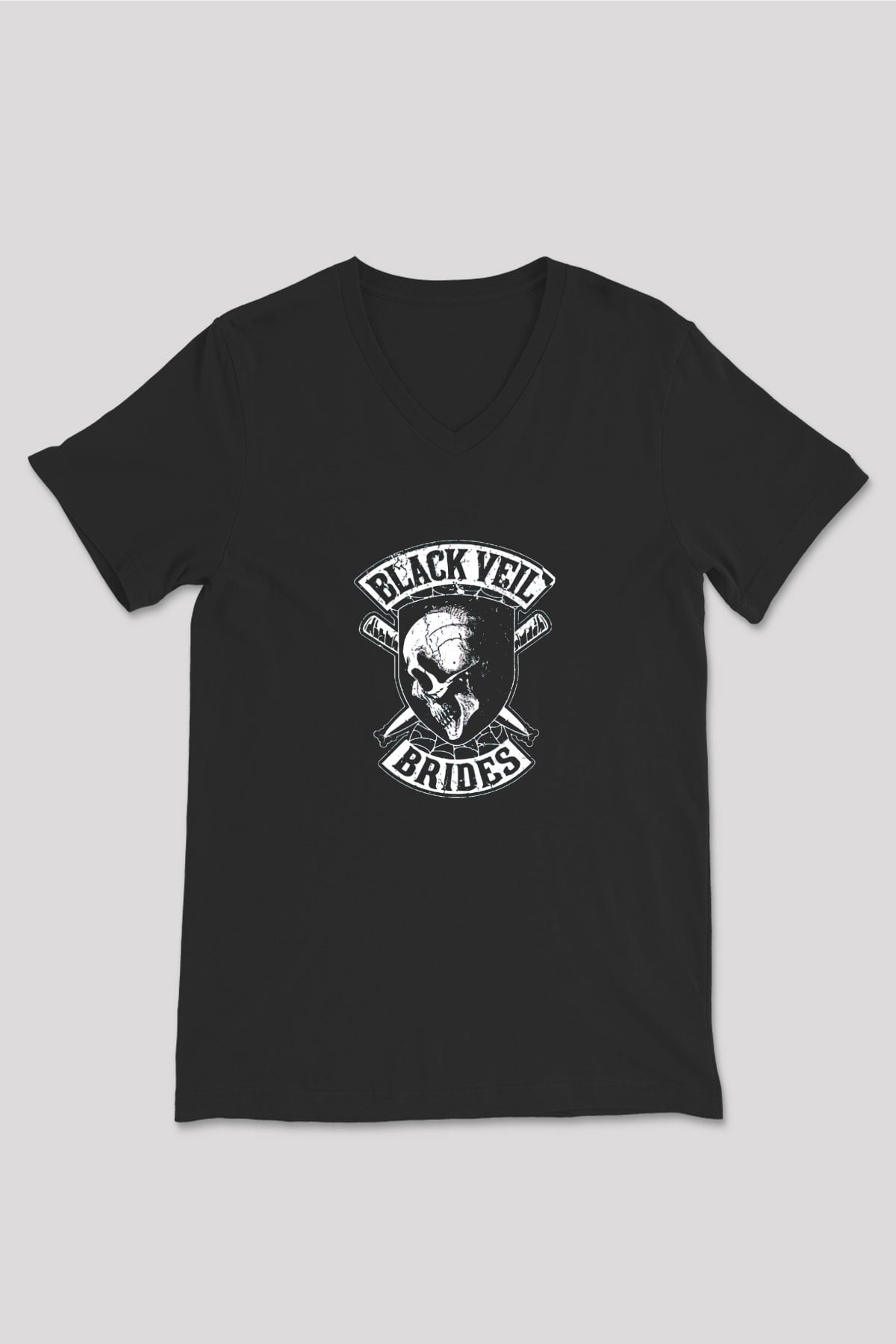 Black Veil Brides Siyah Unisex V Yaka Tişört