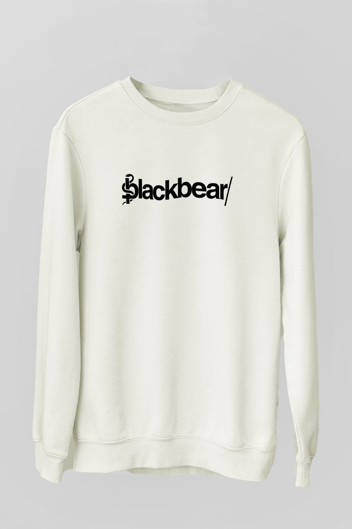 BlackBear Beyaz Unisex Sweatshirt