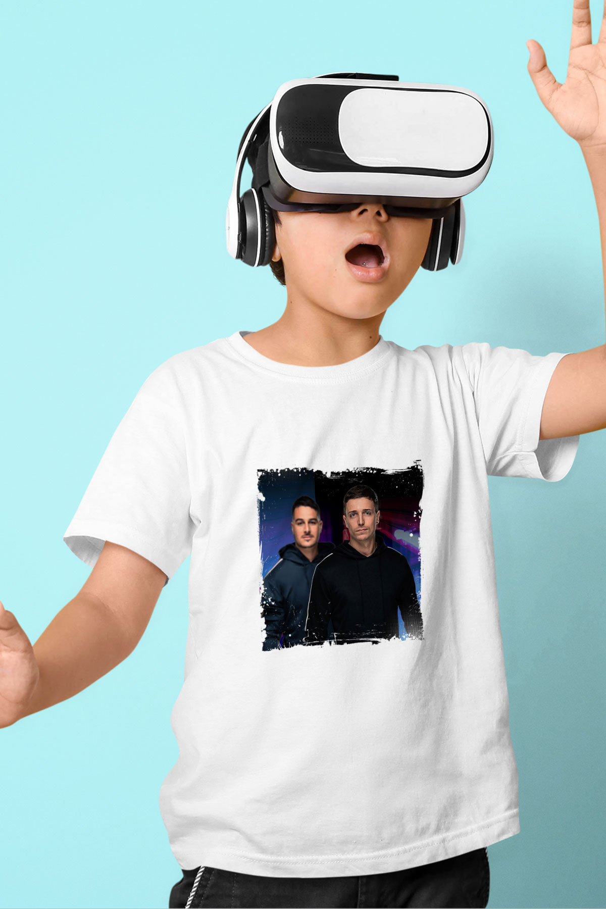 Blasterjaxx Baskılı Beyaz Çocuk Tişört