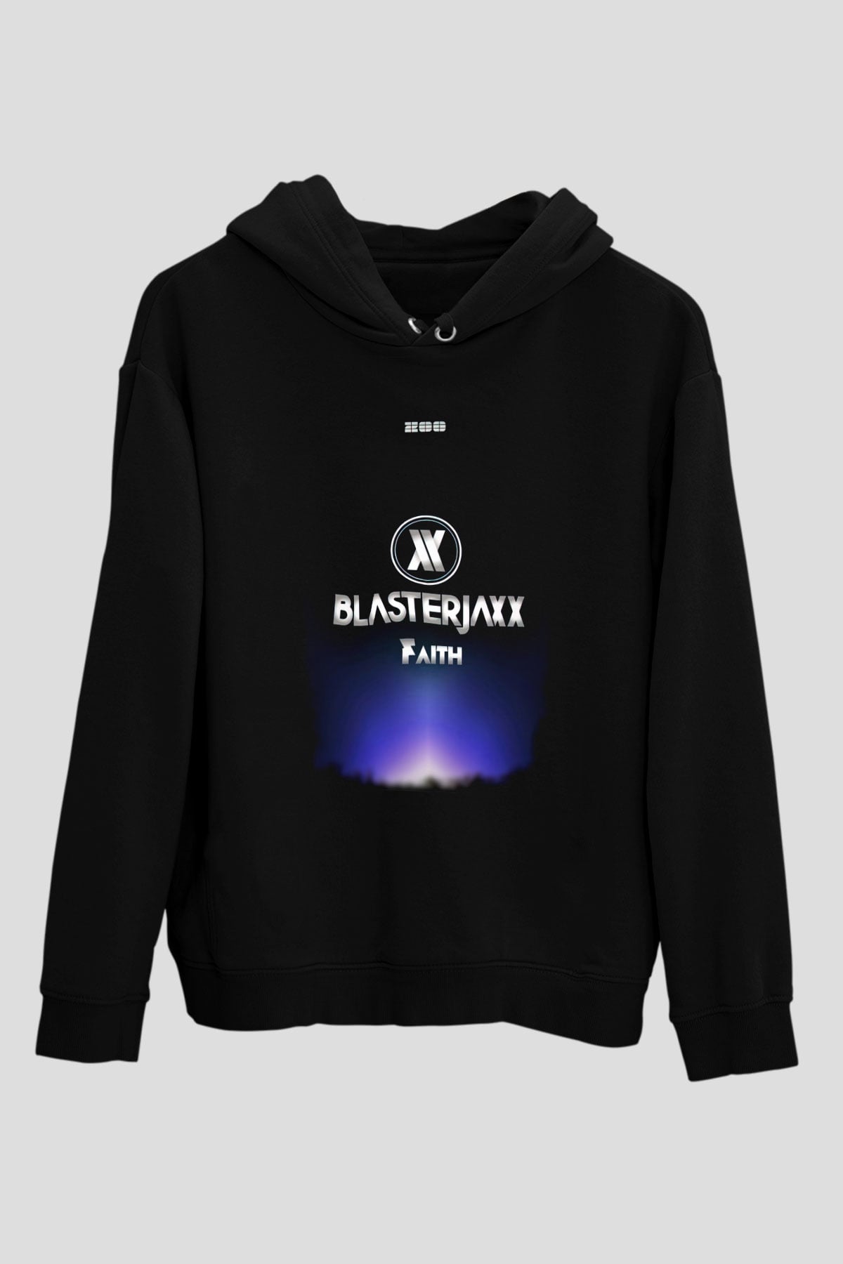 Blasterjaxx Siyah Unisex Kapüşonlu Sweatshirt