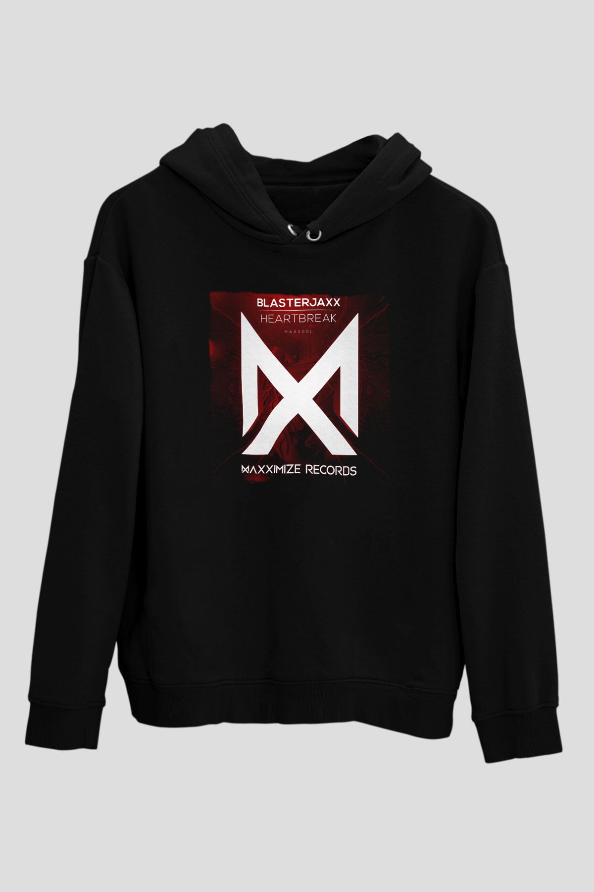 Blasterjaxx Siyah Unisex Kapüşonlu Sweatshirt