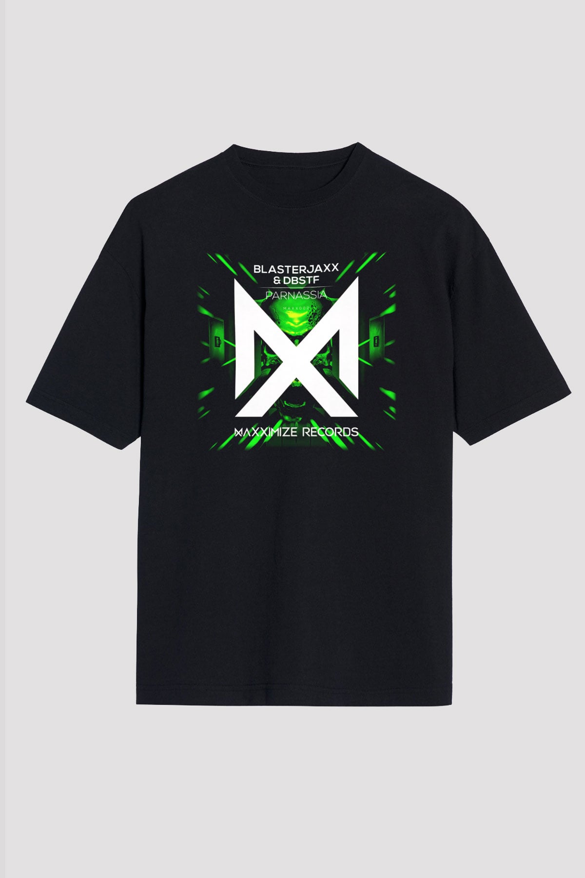 Blasterjaxx Siyah Unisex Oversize Tişört T-Shirt