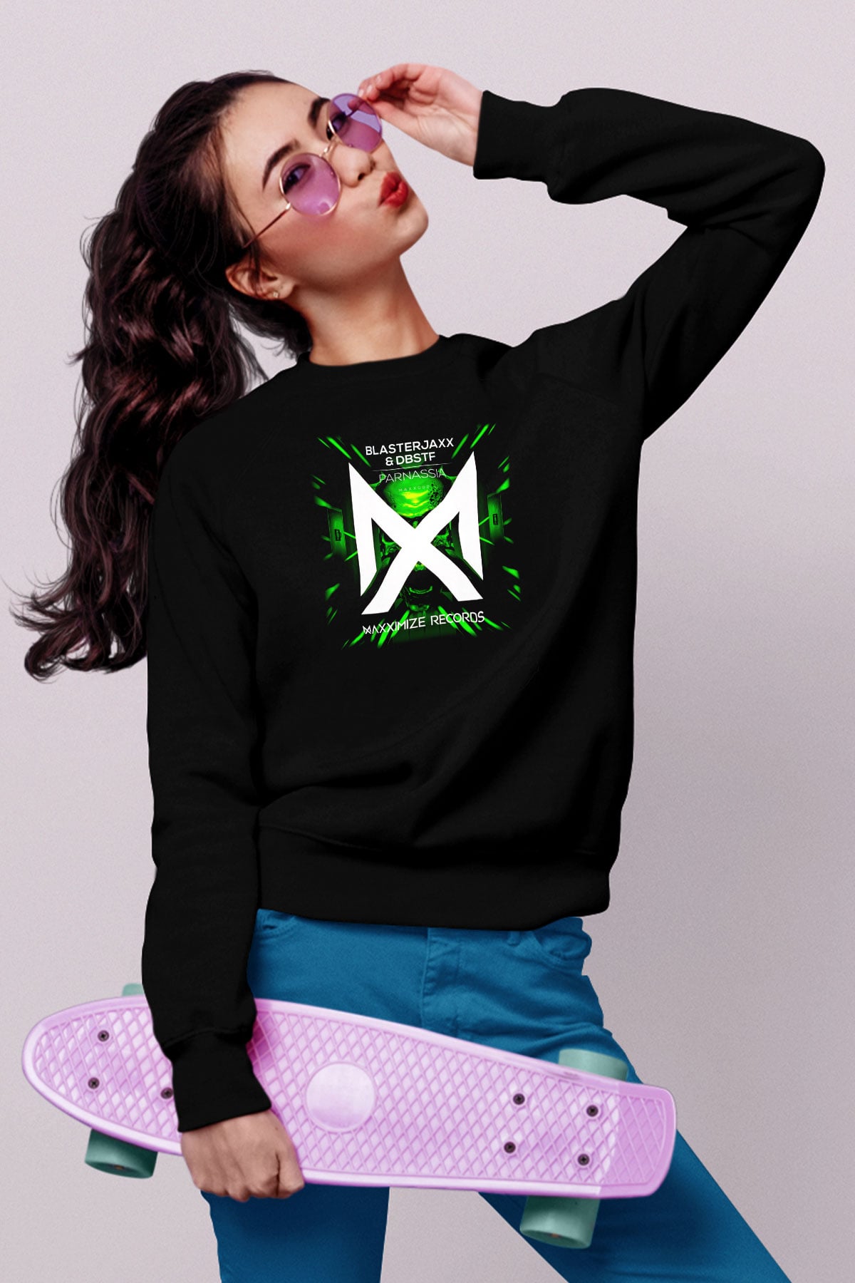 Blasterjaxx Siyah Unisex Sweatshirt