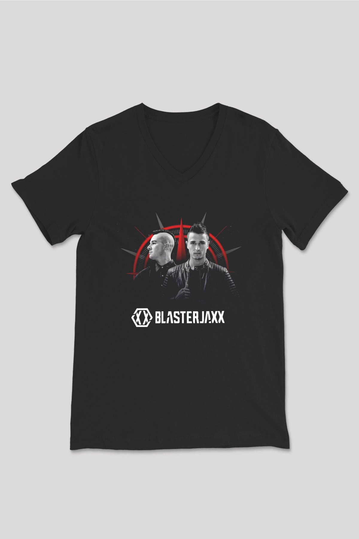 Blasterjaxx Siyah Unisex V Yaka Tişört