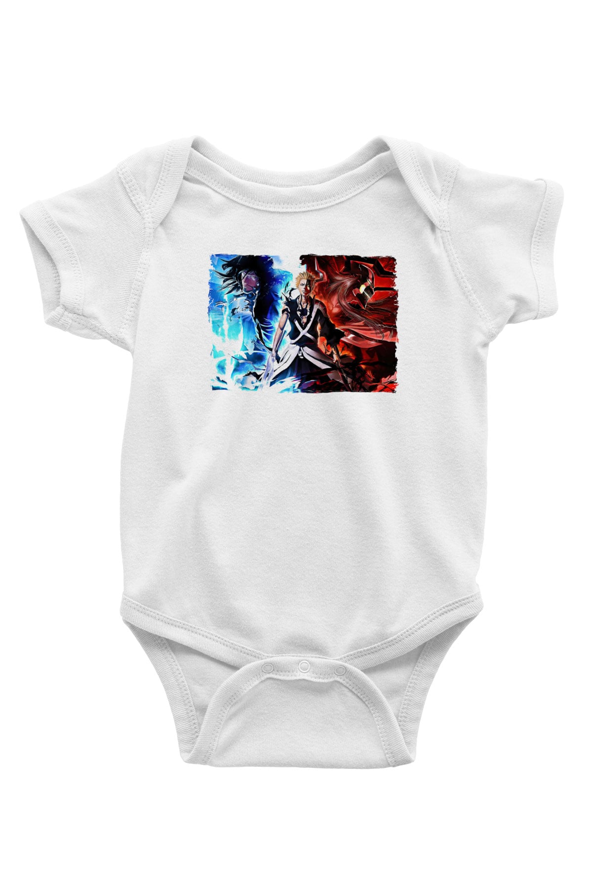 Bleach Baskılı Beyaz Unisex Bebek Body - Zıbın
