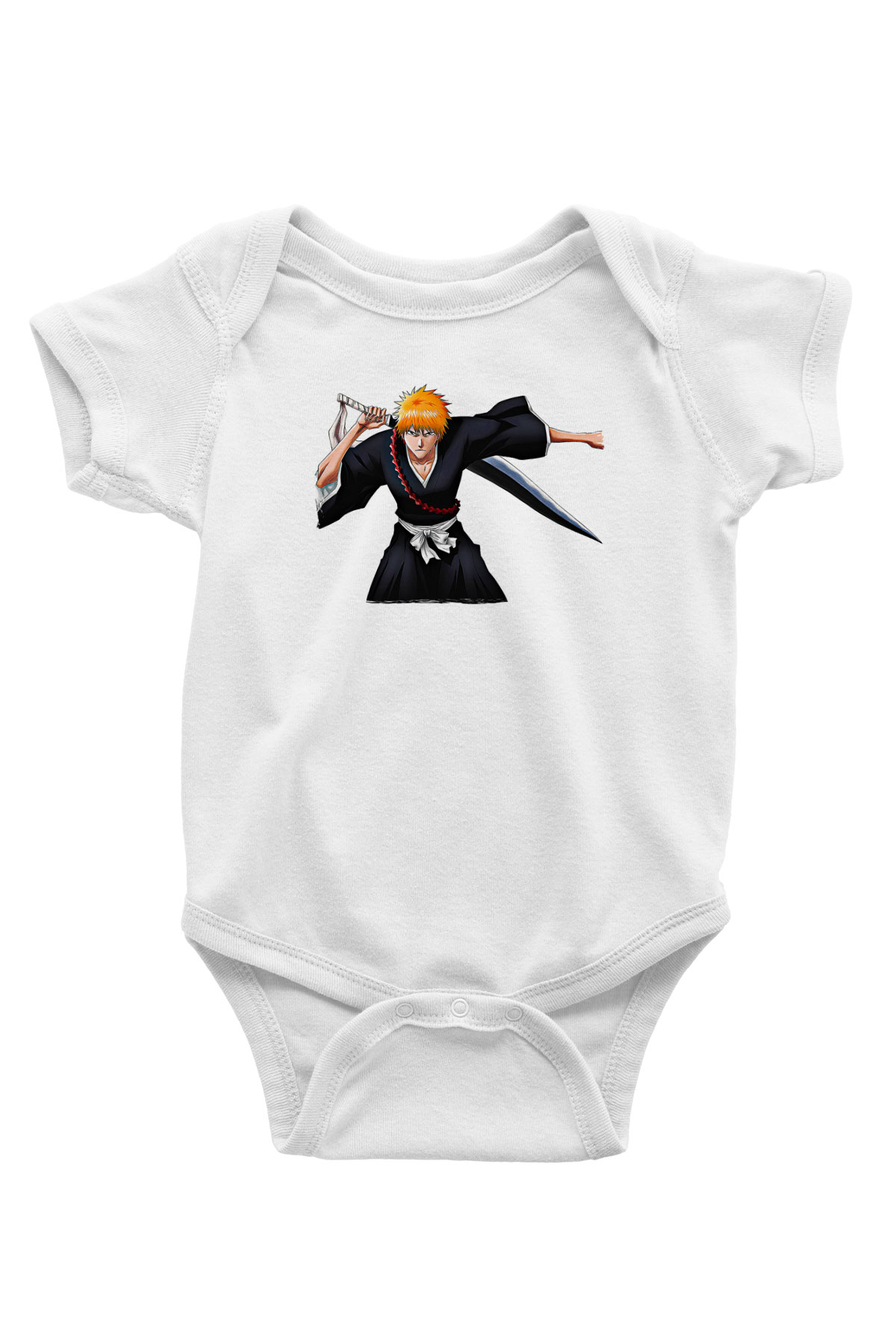 Bleach Baskılı Beyaz Unisex Bebek Body - Zıbın