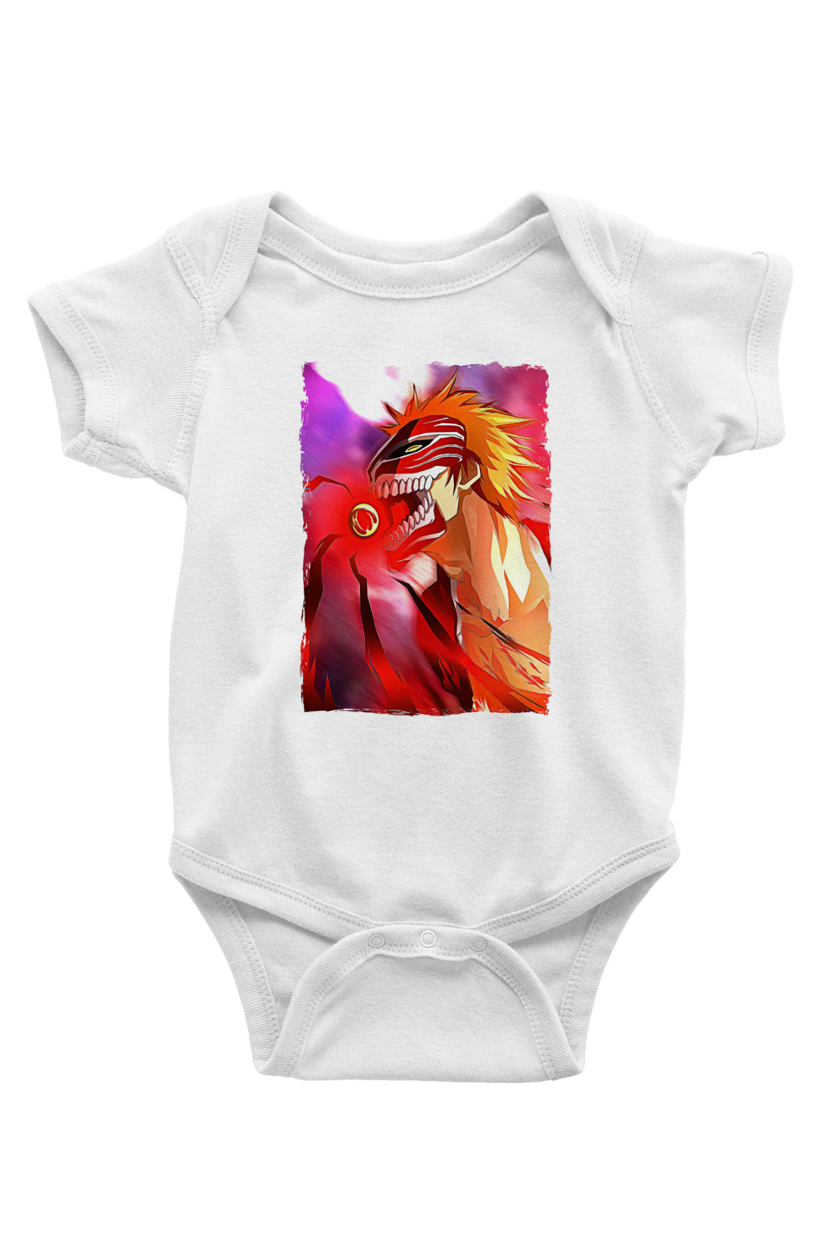 Bleach Baskılı Beyaz Unisex Bebek Body - Zıbın
