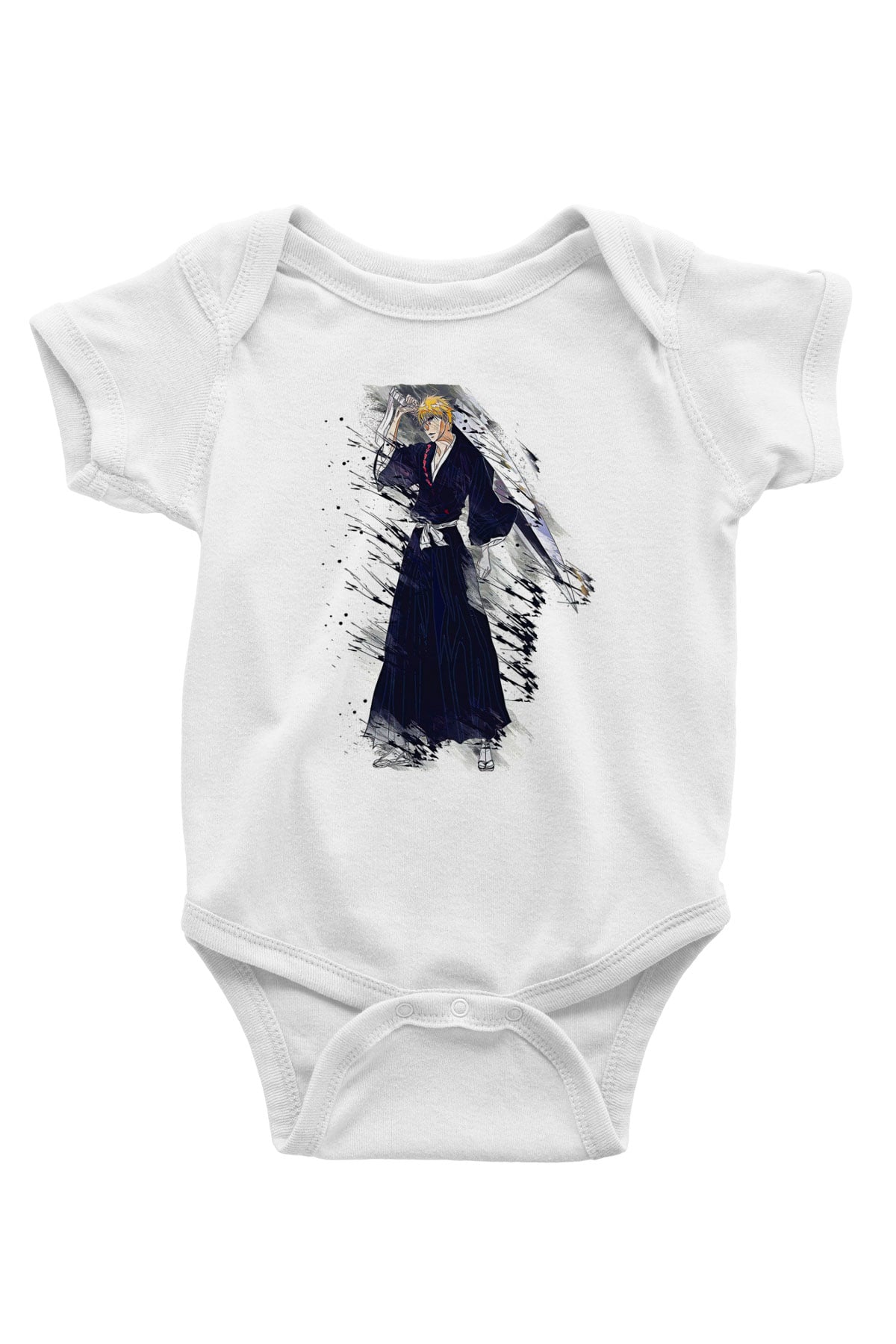 Bleach Baskılı Beyaz Unisex Bebek Body - Zıbın