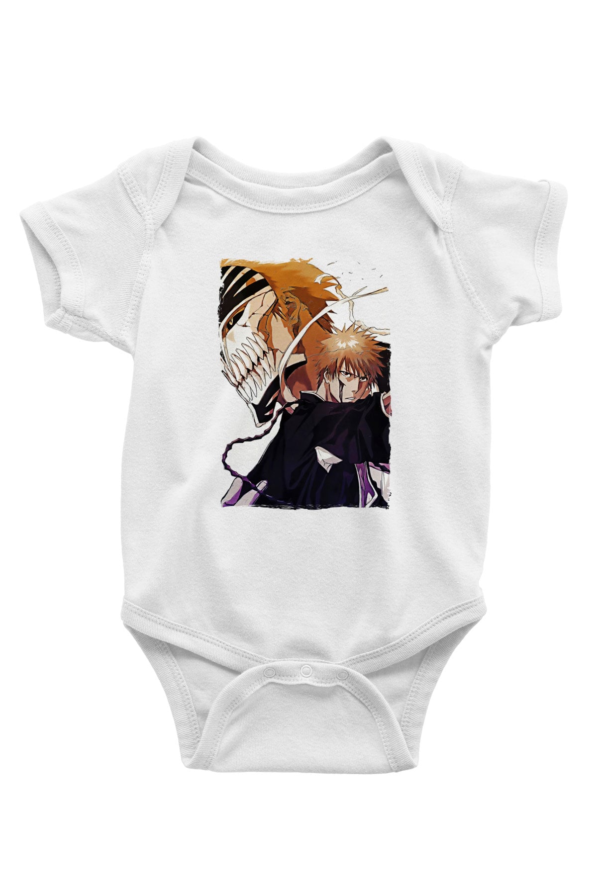Bleach Baskılı Beyaz Unisex Bebek Body - Zıbın