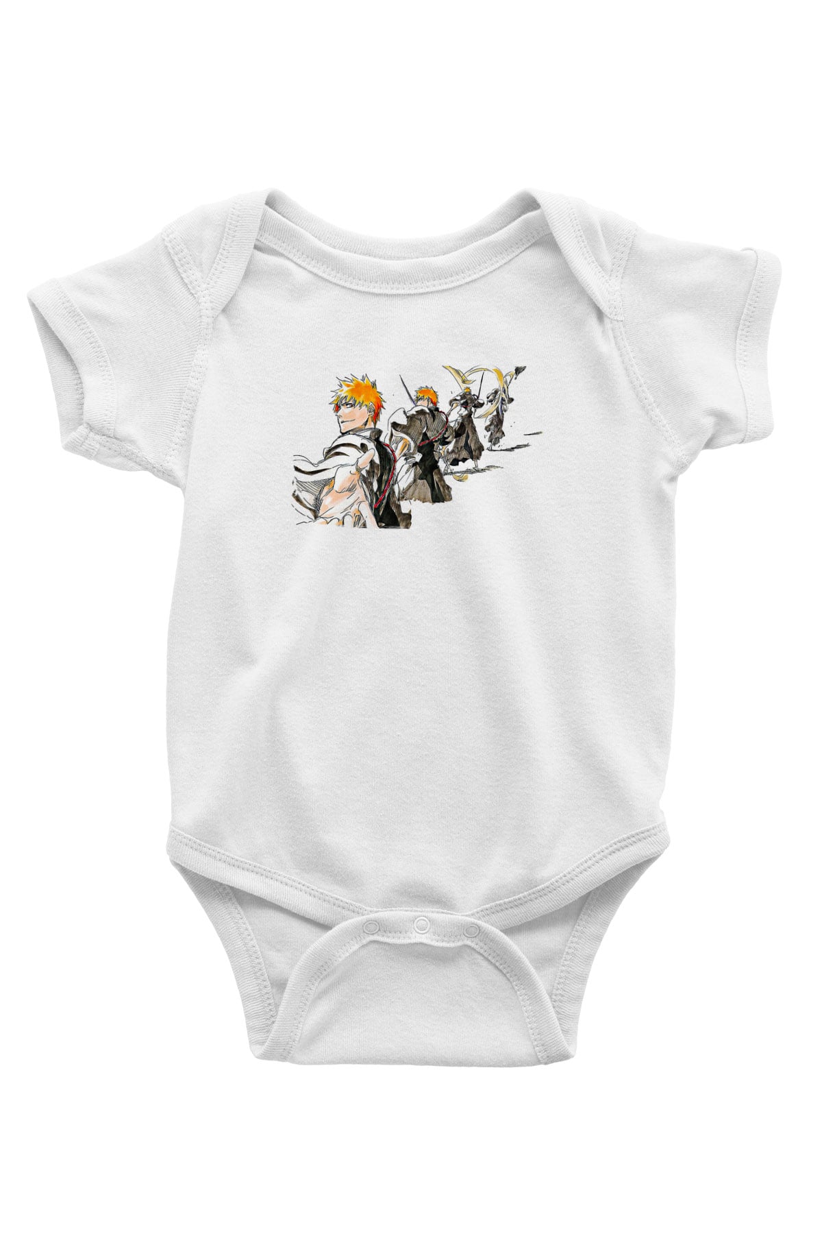 Bleach Baskılı Beyaz Unisex Bebek Body - Zıbın