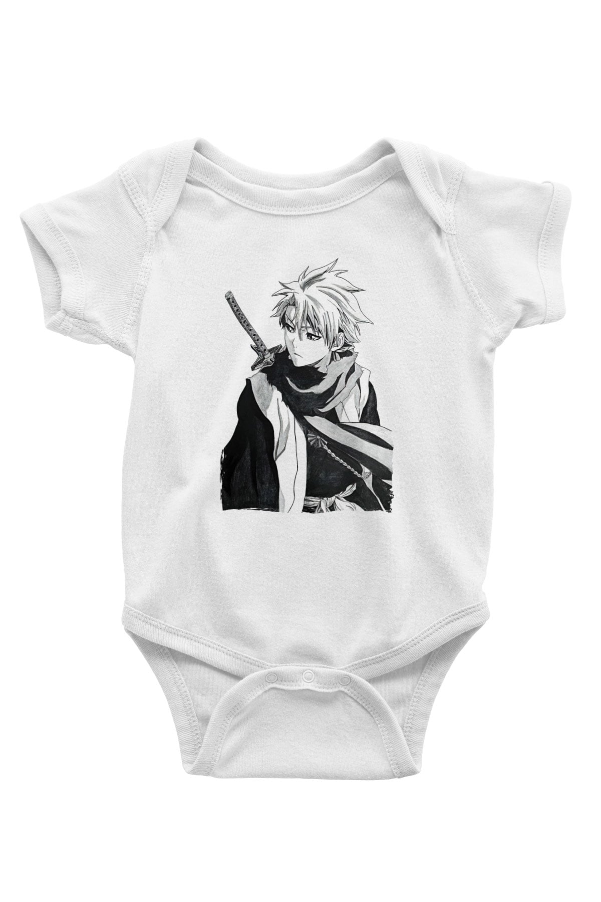 Bleach Baskılı Beyaz Unisex Bebek Body - Zıbın