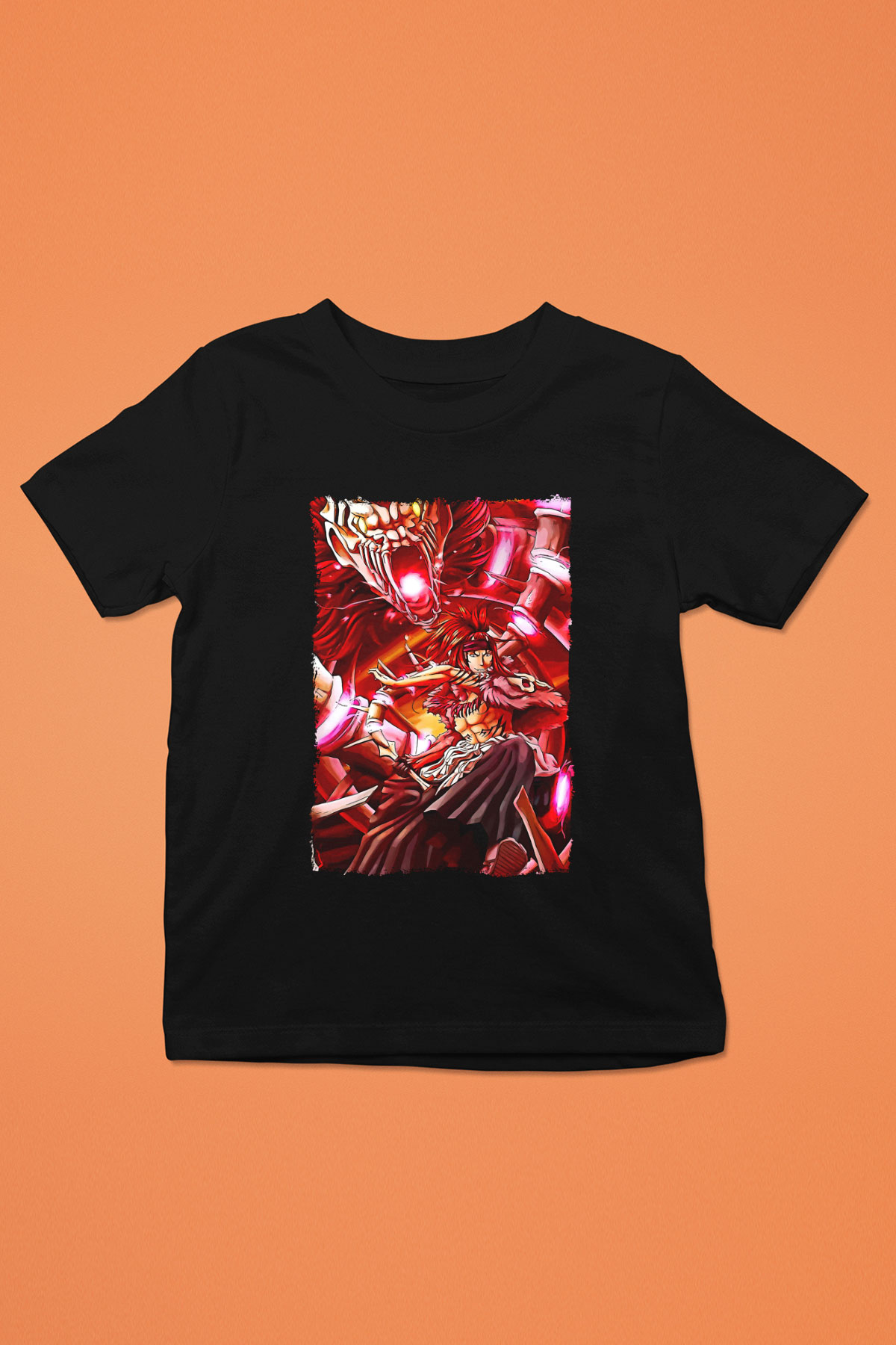 Bleach Baskılı Unisex Siyah Çocuk Tişört - Tshirt