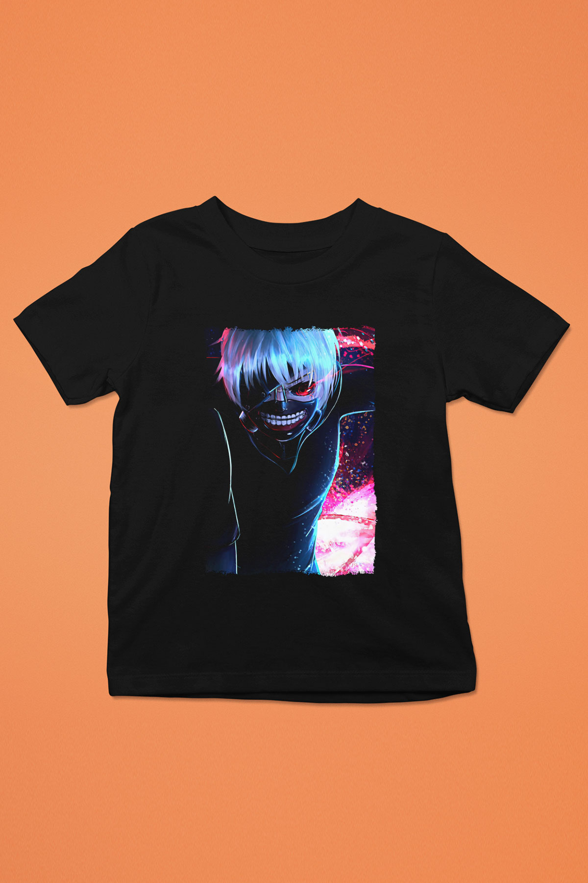 Bleach Baskılı Unisex Siyah Çocuk Tişört - Tshirt
