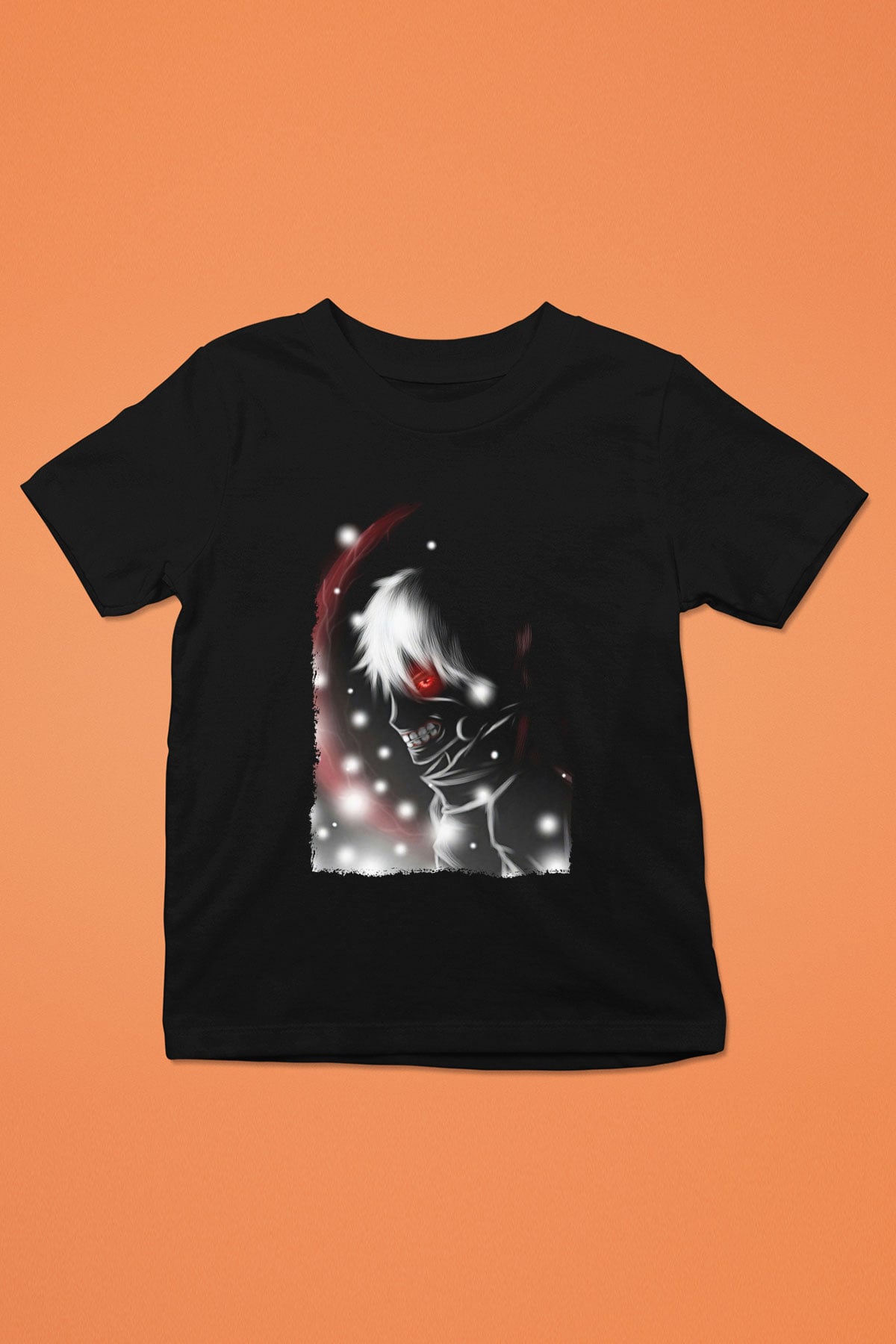 Bleach Baskılı Unisex Siyah Çocuk Tişört - Tshirt