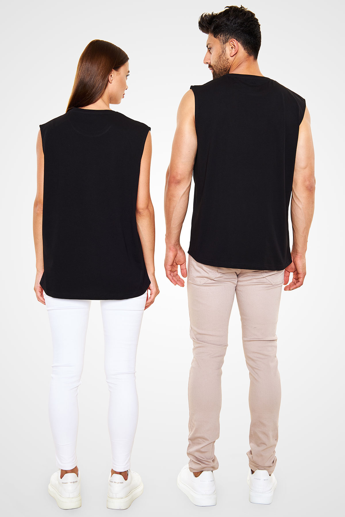 Bleach Baskılı Unisex Siyah Kolsuz Tişört - Tshirt