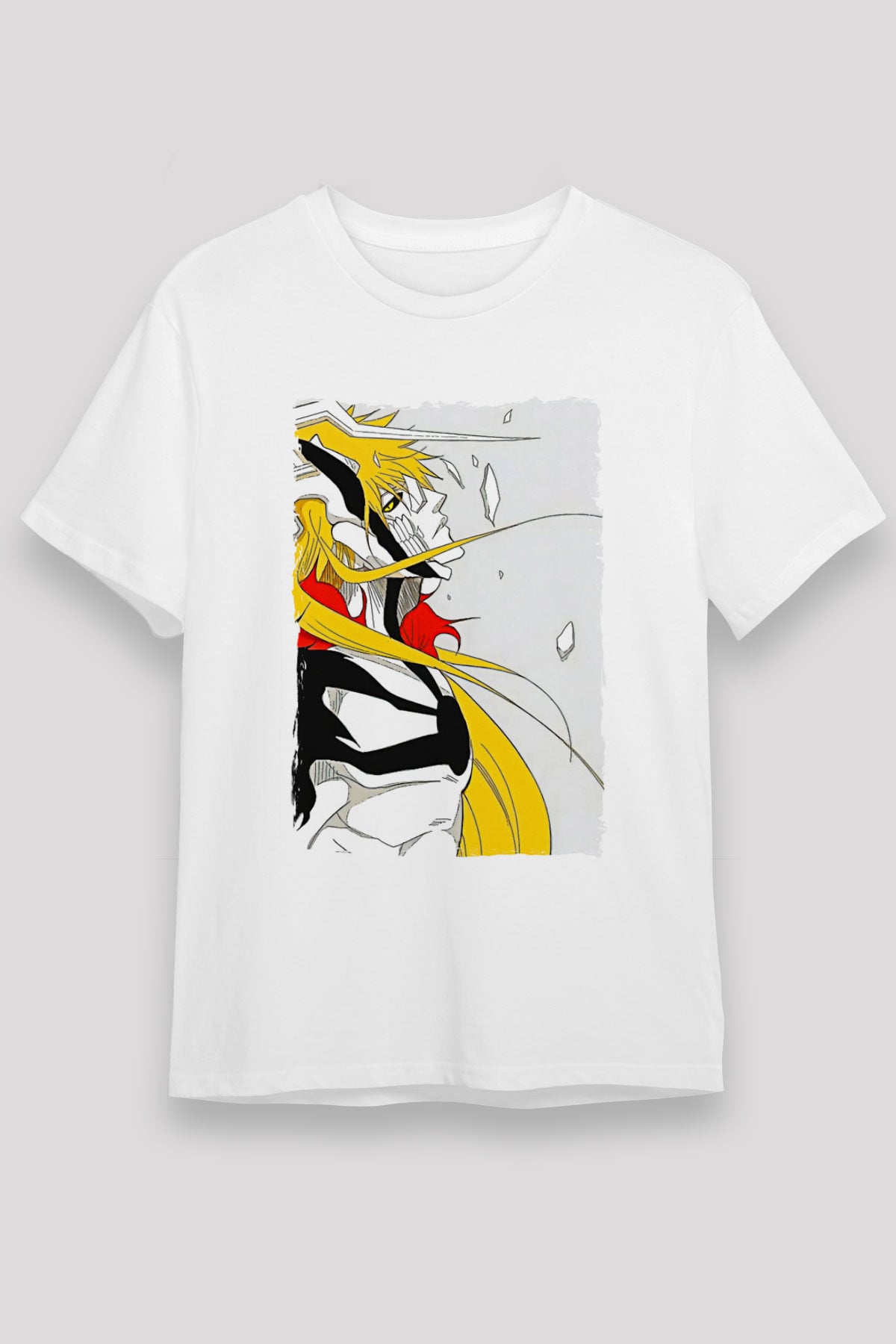 Bleach Unisex Baskılı Beyaz Tişört - Tshirt