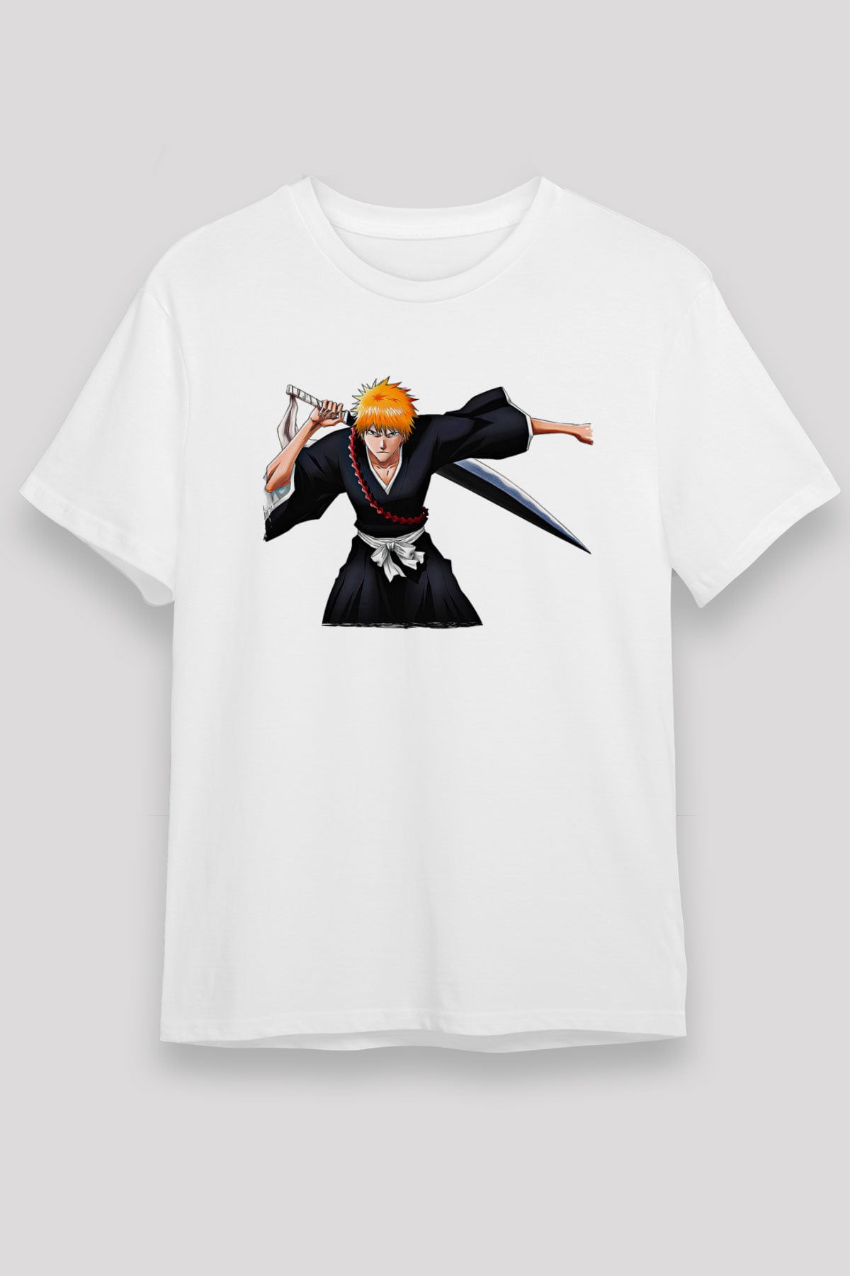 Bleach Unisex Baskılı Beyaz Tişört - Tshirt