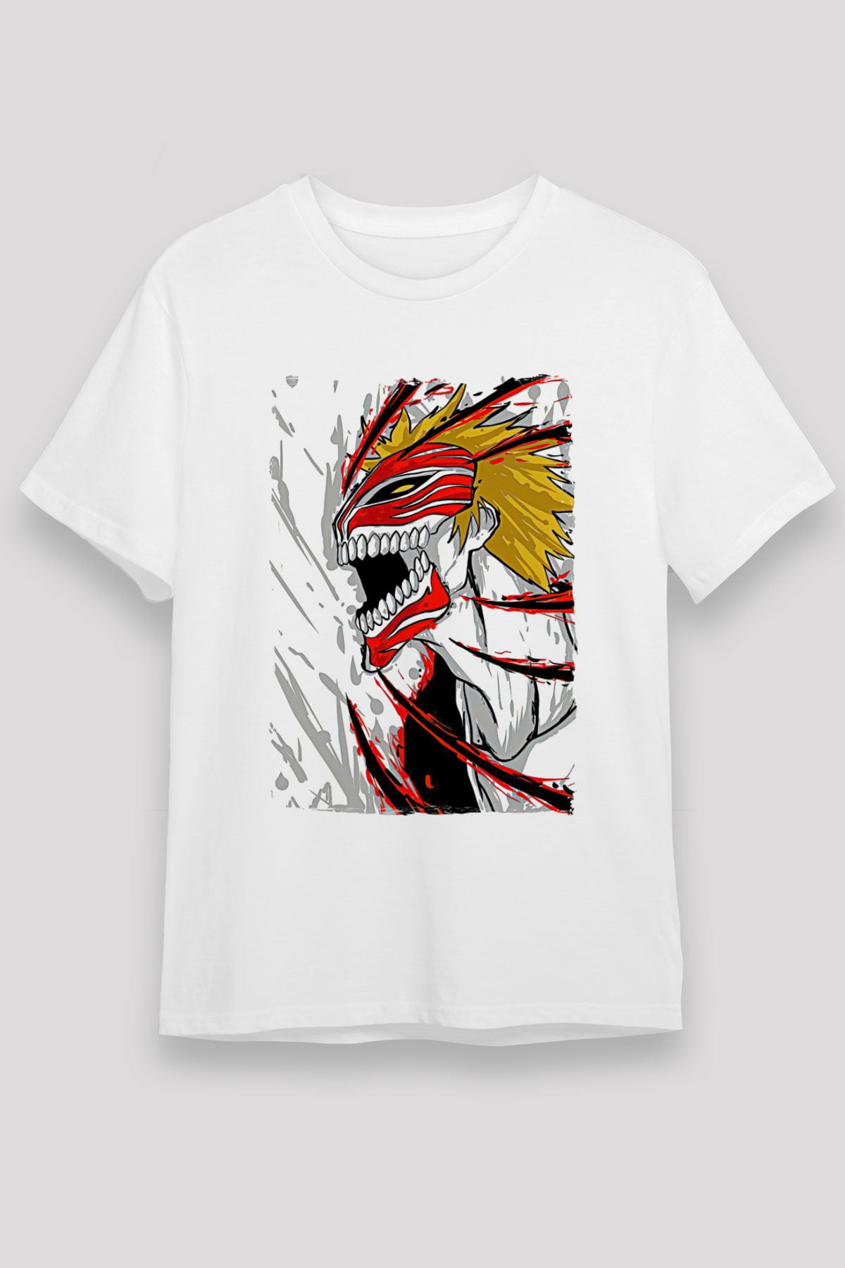 Bleach Unisex Baskılı Beyaz Tişört - Tshirt