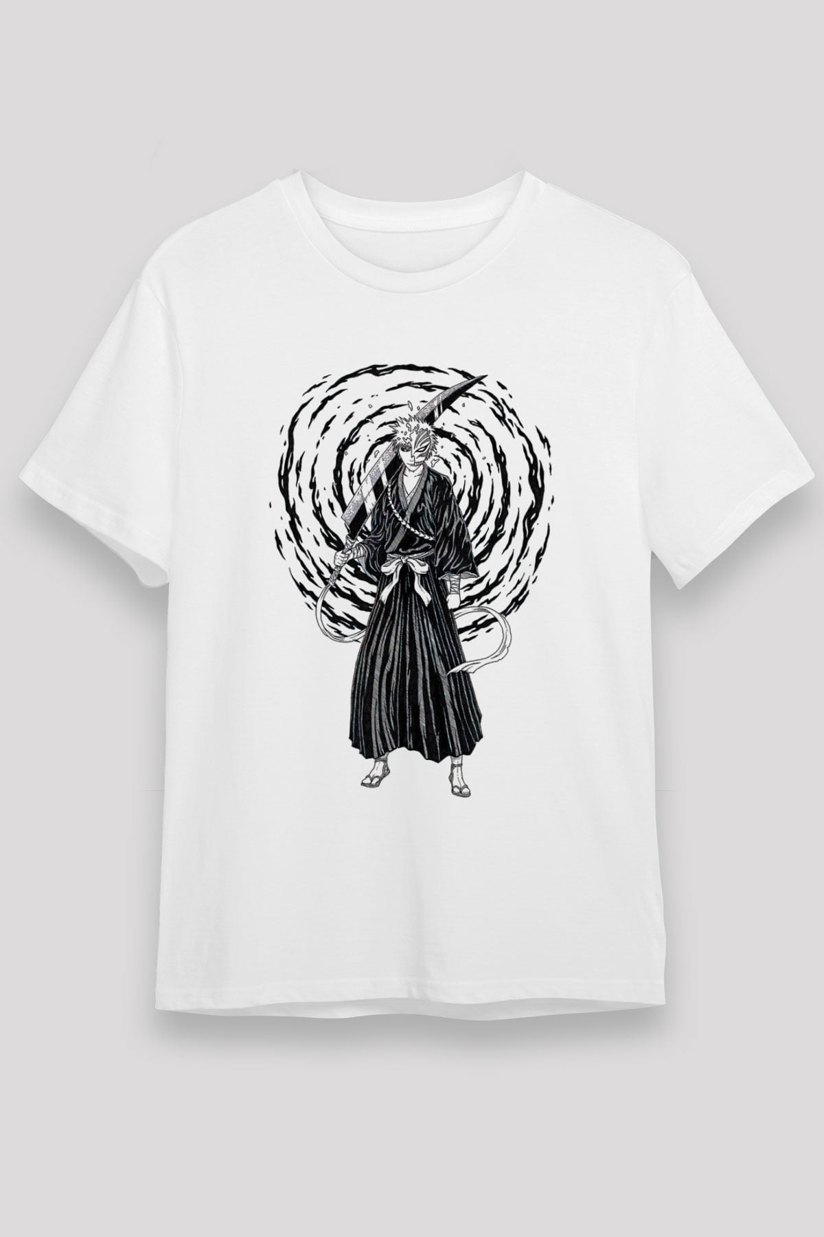 Bleach Unisex Baskılı Beyaz Tişört - Tshirt