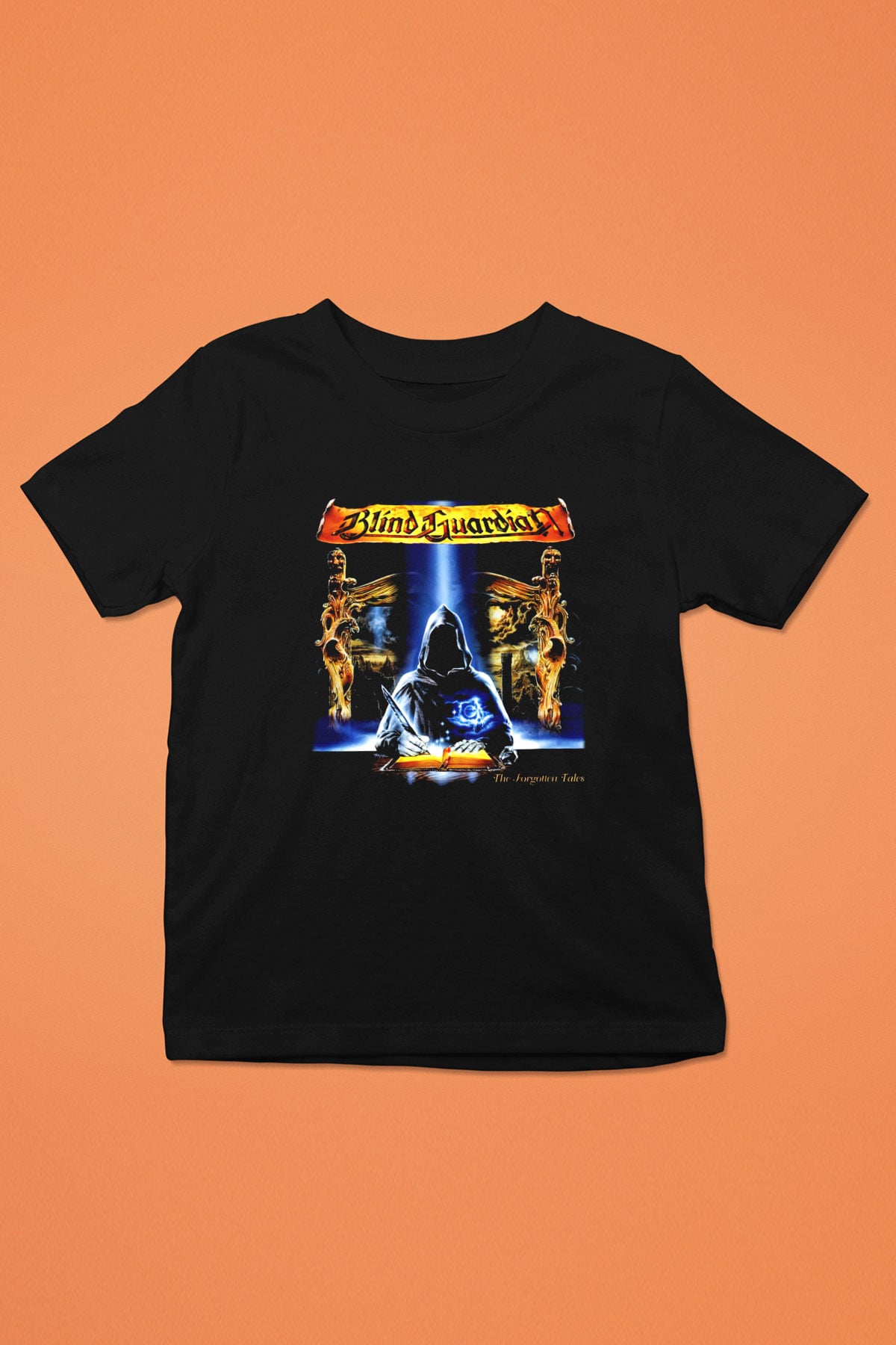 Blind Guardian Baskılı Siyah Unisex Çocuk Tişört