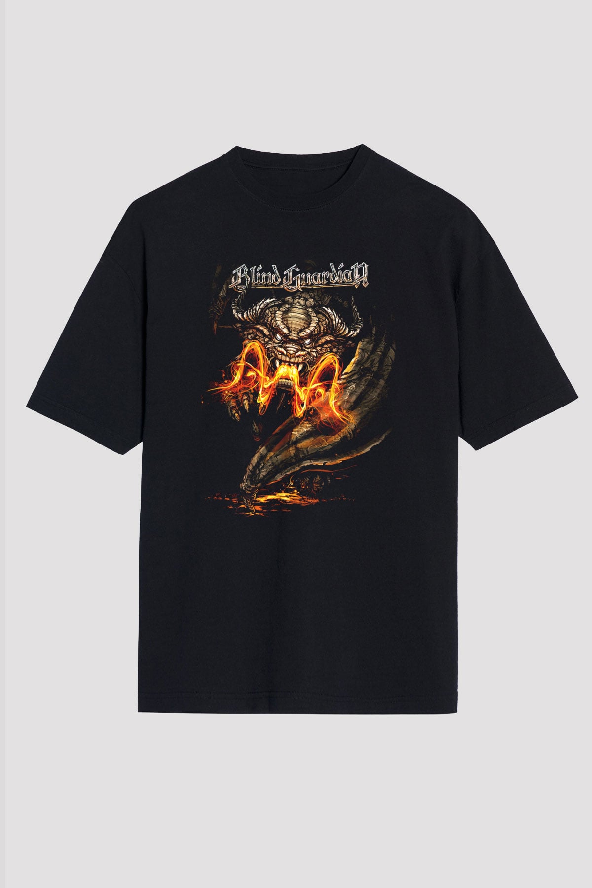 Blind Guardian Siyah Unisex Oversize Tişört T-Shirt