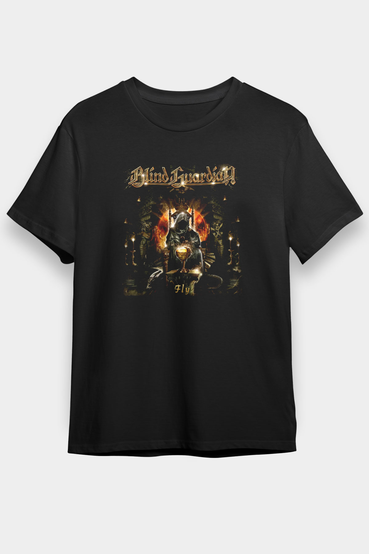 Blind Guardian Siyah Unisex Tişört T-Shirt - TişörtFabrikası