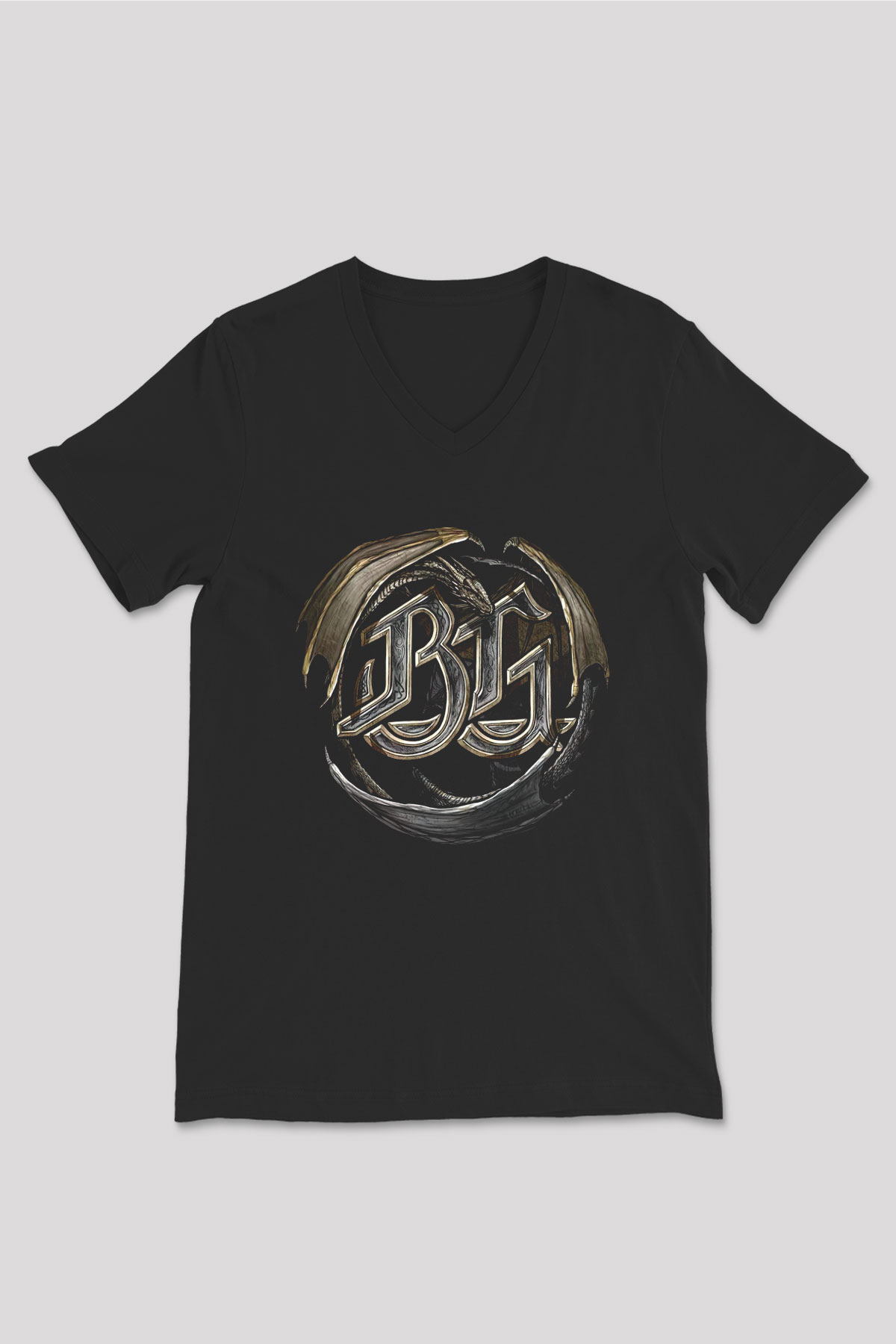Blind Guardian Siyah Unisex V Yaka Tişört