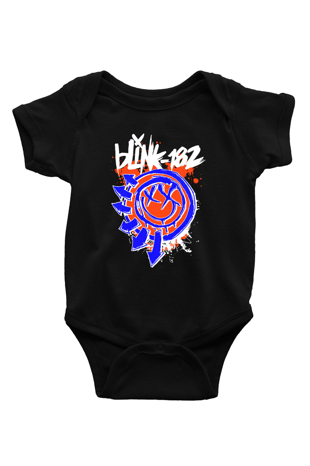 Blink 182 Baskılı Siyah Bebek Body - Zıbın