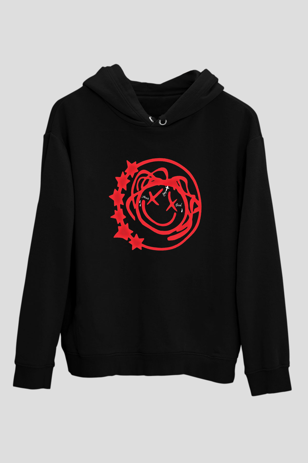 Blink-182 Baskılı Unisex Siyah Hoodie