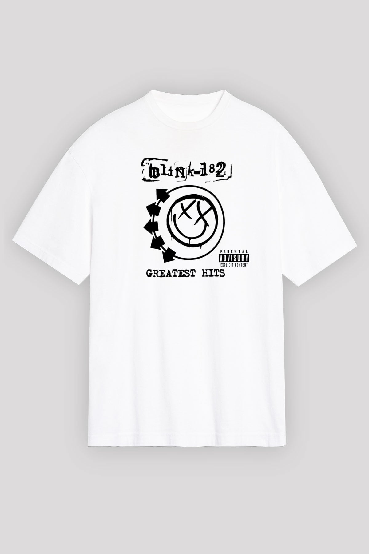 Blink 182 Beyaz Unisex Oversize Tişört T-Shirt