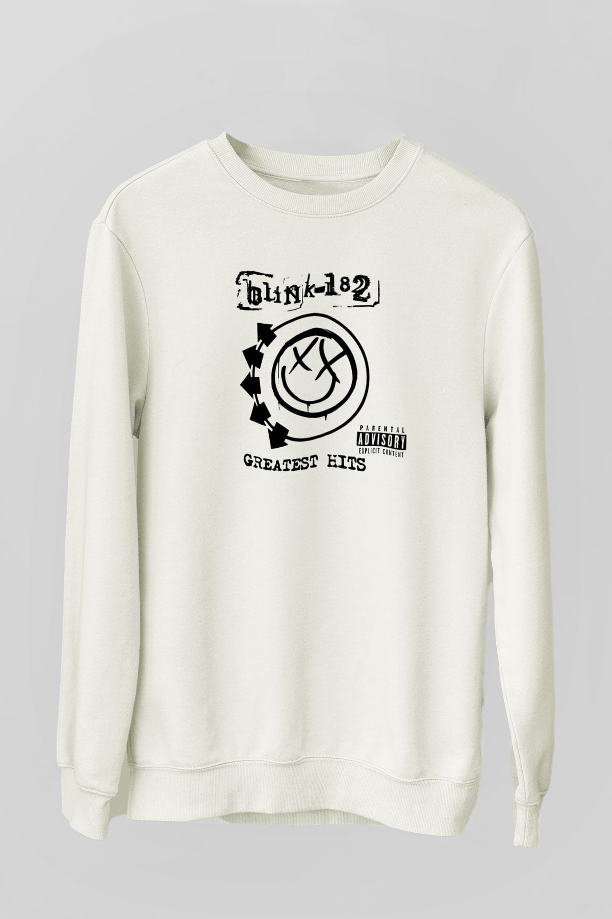 Blink 182 Beyaz Unisex Sweatshirt