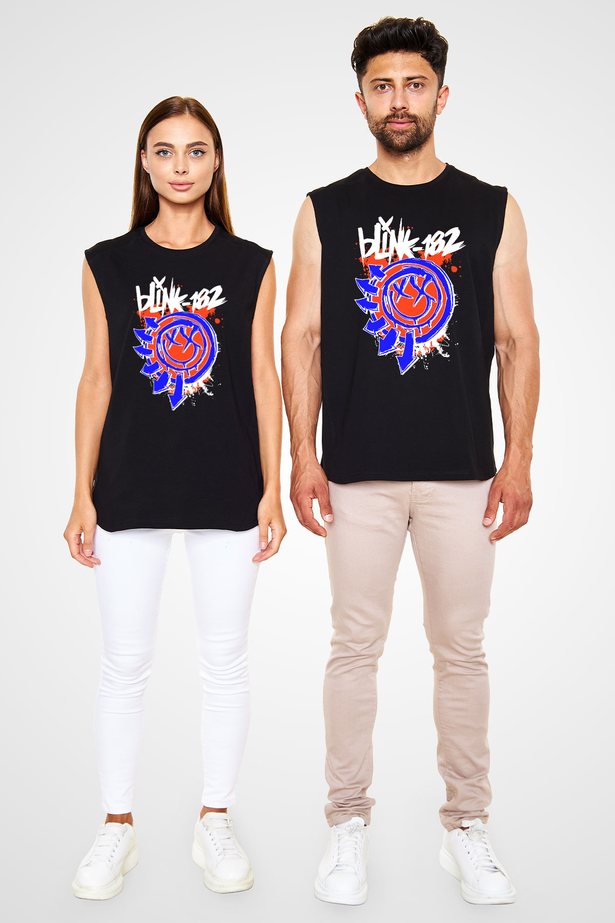 Blink 182 Siyah Unisex Kolsuz Tişört