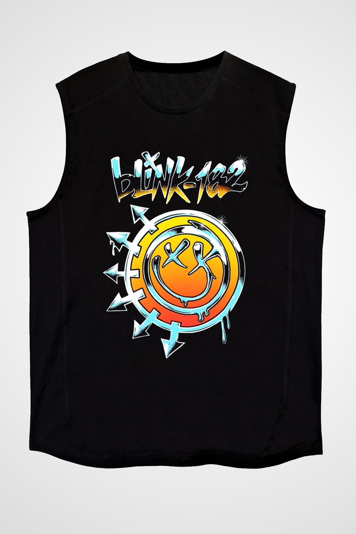 Blink 182 Siyah Unisex Kolsuz Tişört