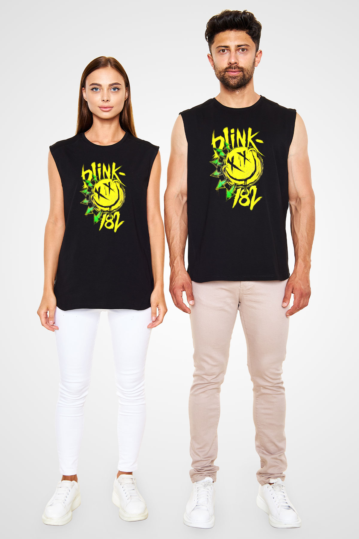 Blink 182 Siyah Unisex Kolsuz Tişört