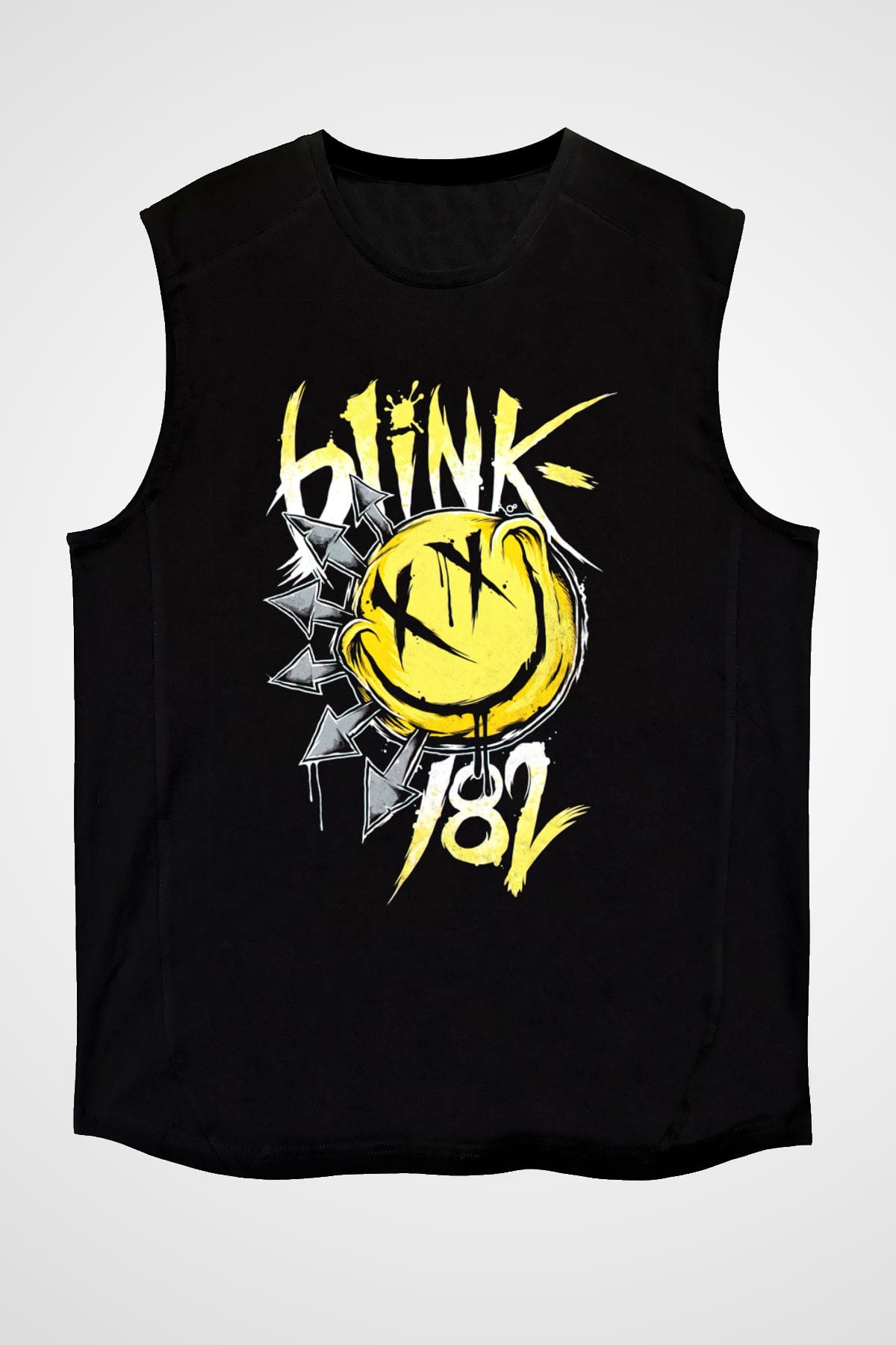 Blink 182 Siyah Unisex Kolsuz Tişört