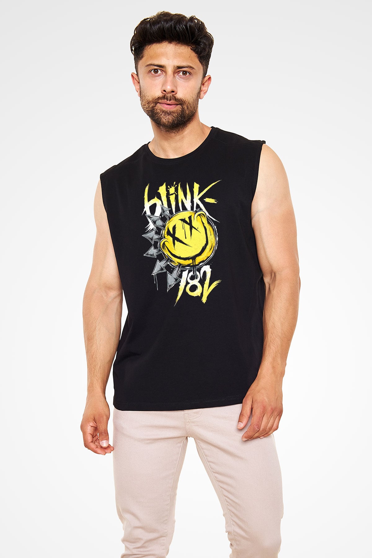 Blink 182 Siyah Unisex Kolsuz Tişört