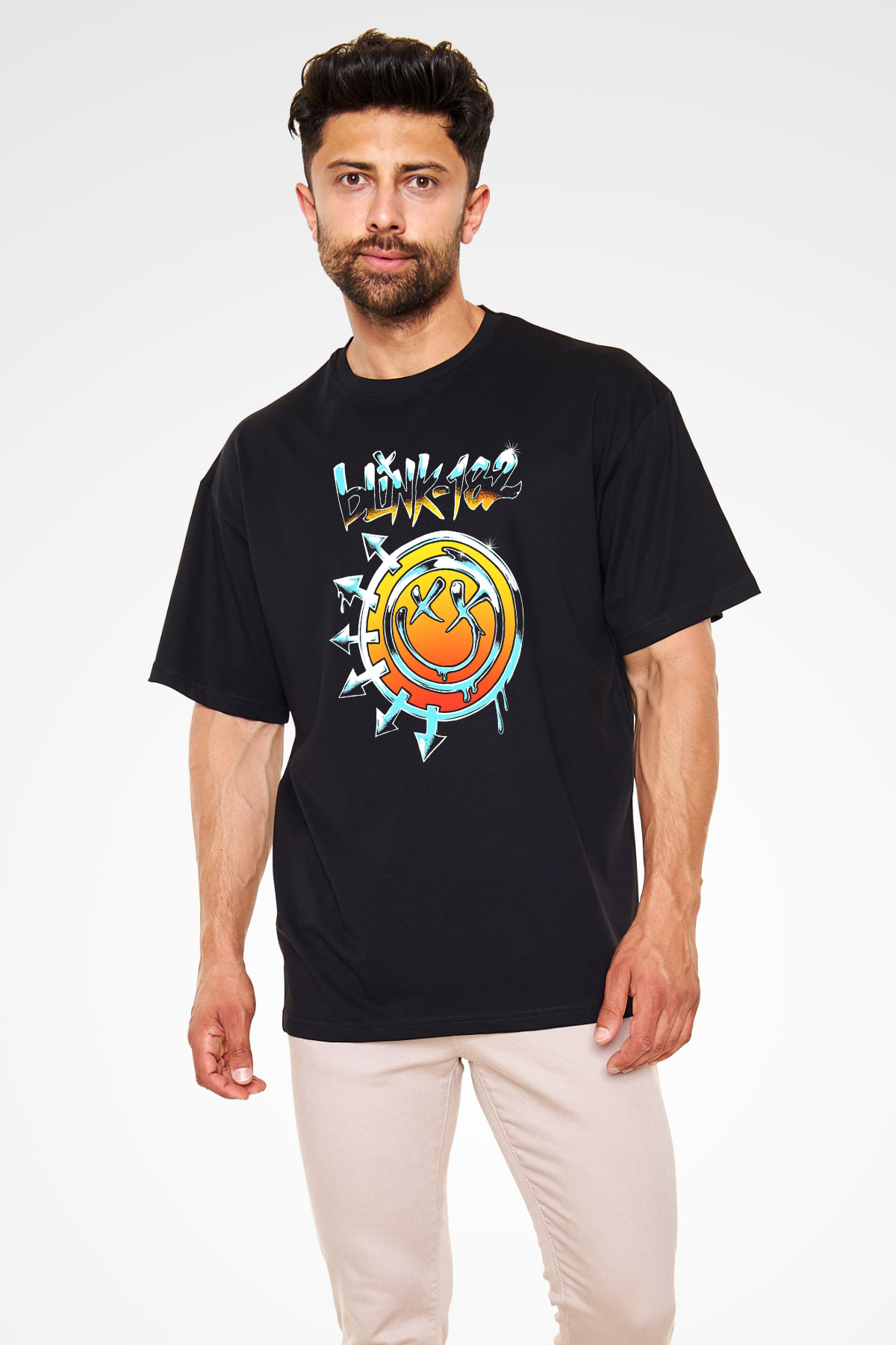 Blink 182 Siyah Unisex Oversize Tişört T-Shirt