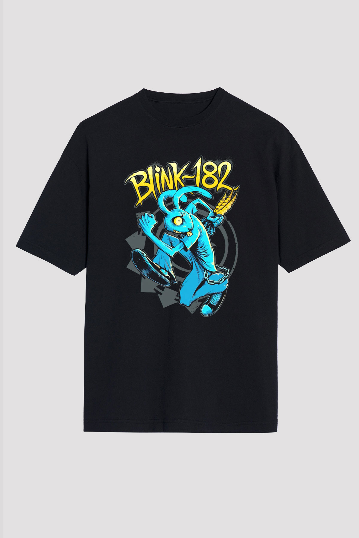 Blink 182 Siyah Unisex Oversize Tişört T-Shirt