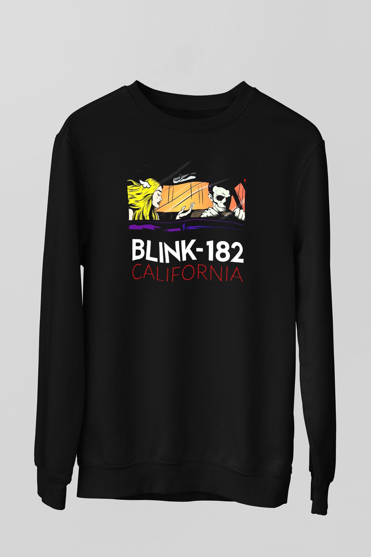 Blink 182 Siyah Unisex Sweatshirt