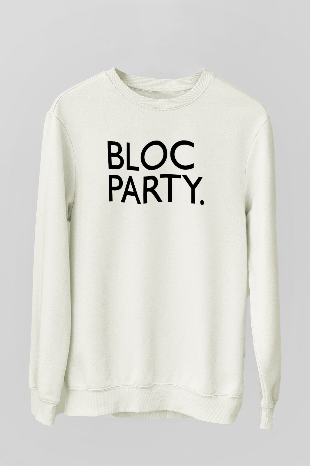 Bloc Party Beyaz Unisex Sweatshirt