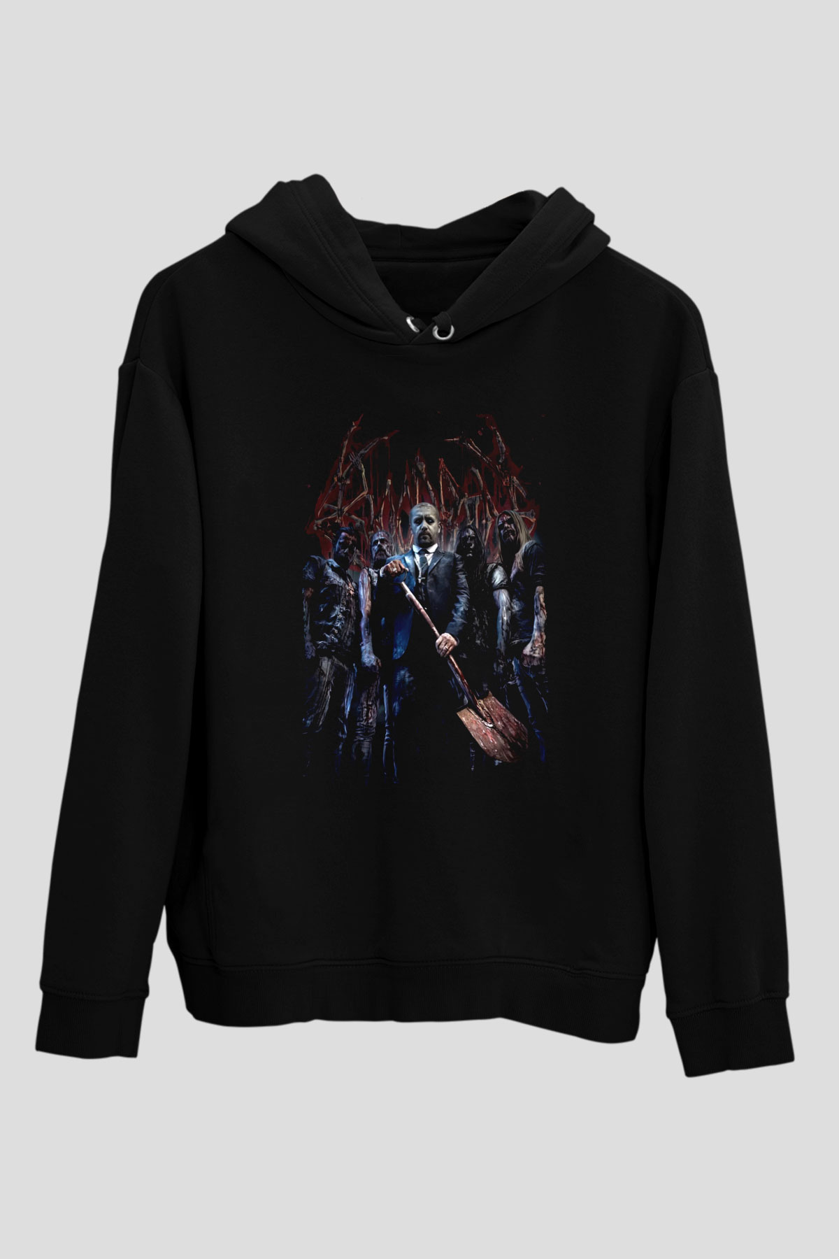 Bloodbath Siyah Unisex Kapüşonlu Sweatshirt