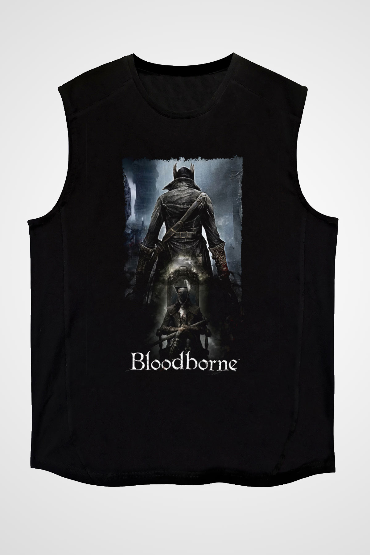 Bloodborne Siyah Unisex Kolsuz Tişört
