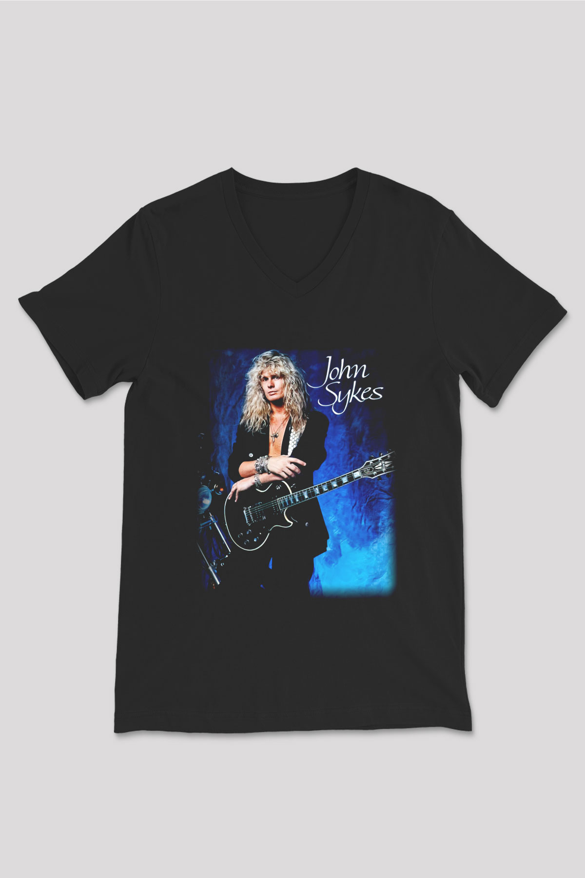 Blue Murder Siyah Unisex V Yaka Tişört T-Shirt