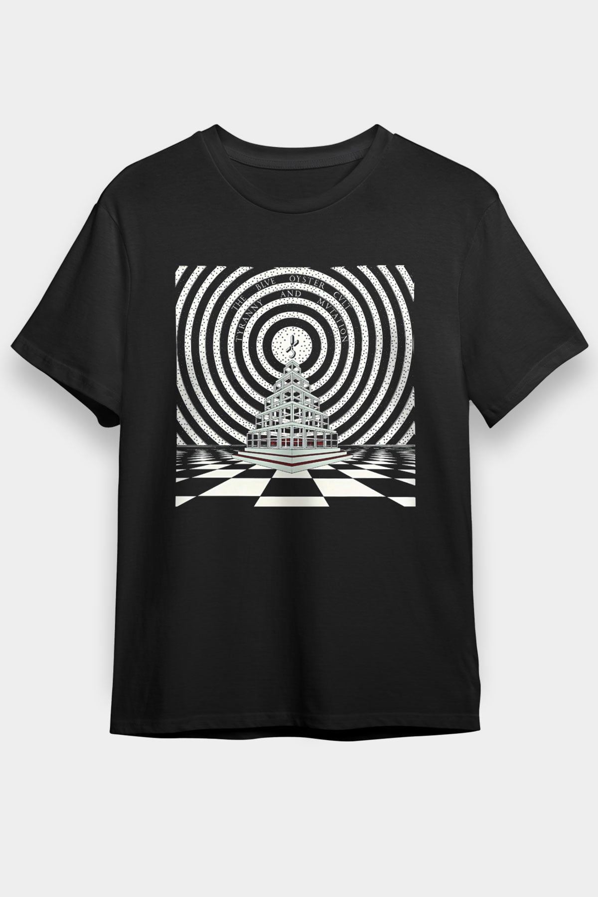 Blue Oyster Cult Baskılı Unisex Siyah Tişört - Tshirt