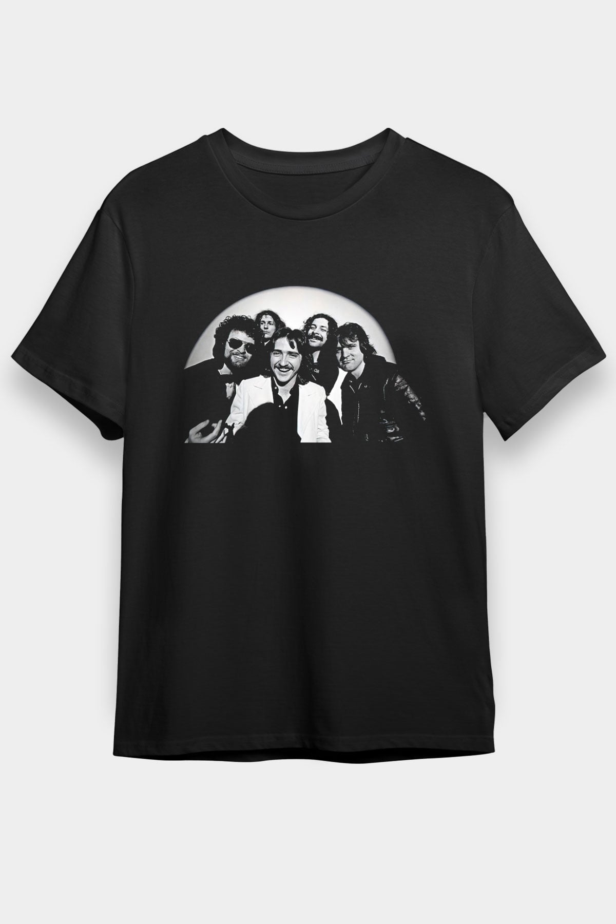Blue Oyster Cult Baskılı Unisex Siyah Tişört - Tshirt