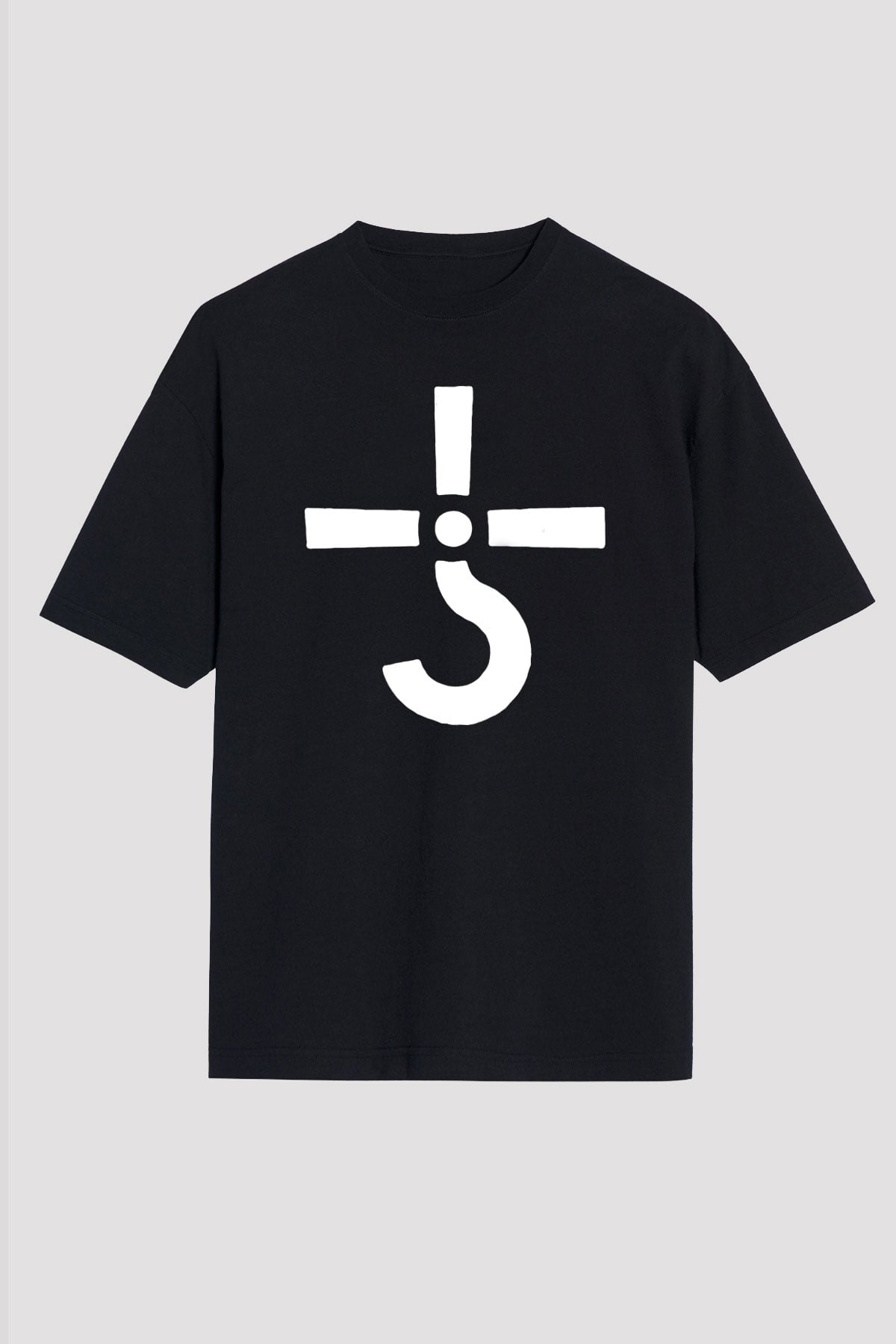 Blue Oyster Cult Baskılı Unisex Siyah Oversize Tişört - Tshirt