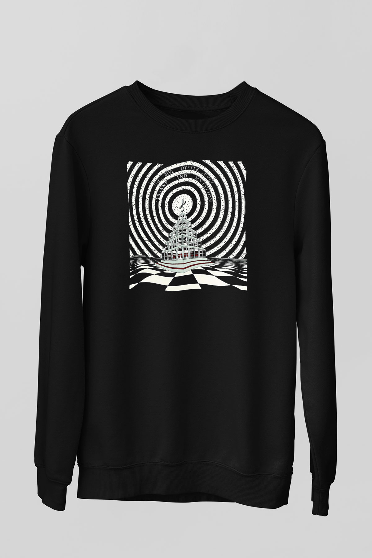 Blue Oyster Cult Baskılı Unisex Siyah Sweatshirt